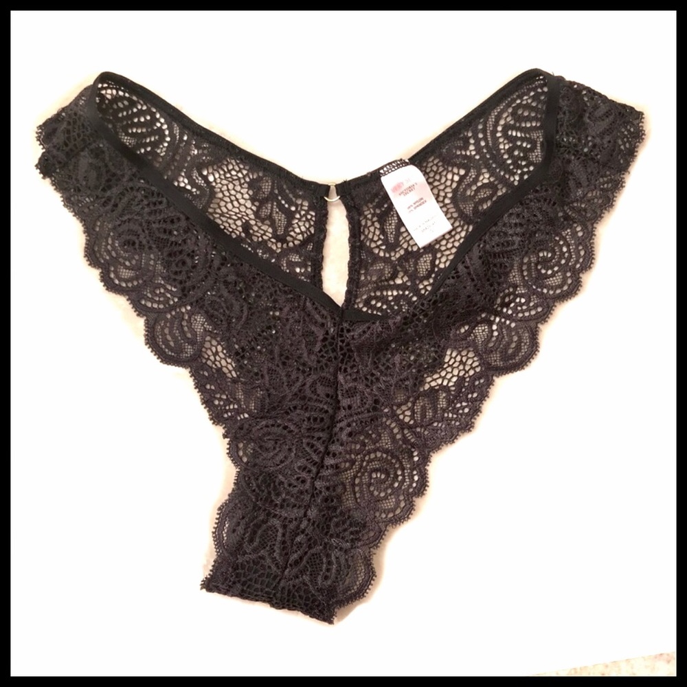 Victoria’s Secret Black Mesh Lace lingerie Small - Picture 5 of 7